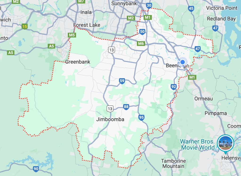 Map of Logan City