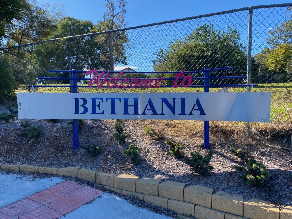 Welcome to Bethania Sign